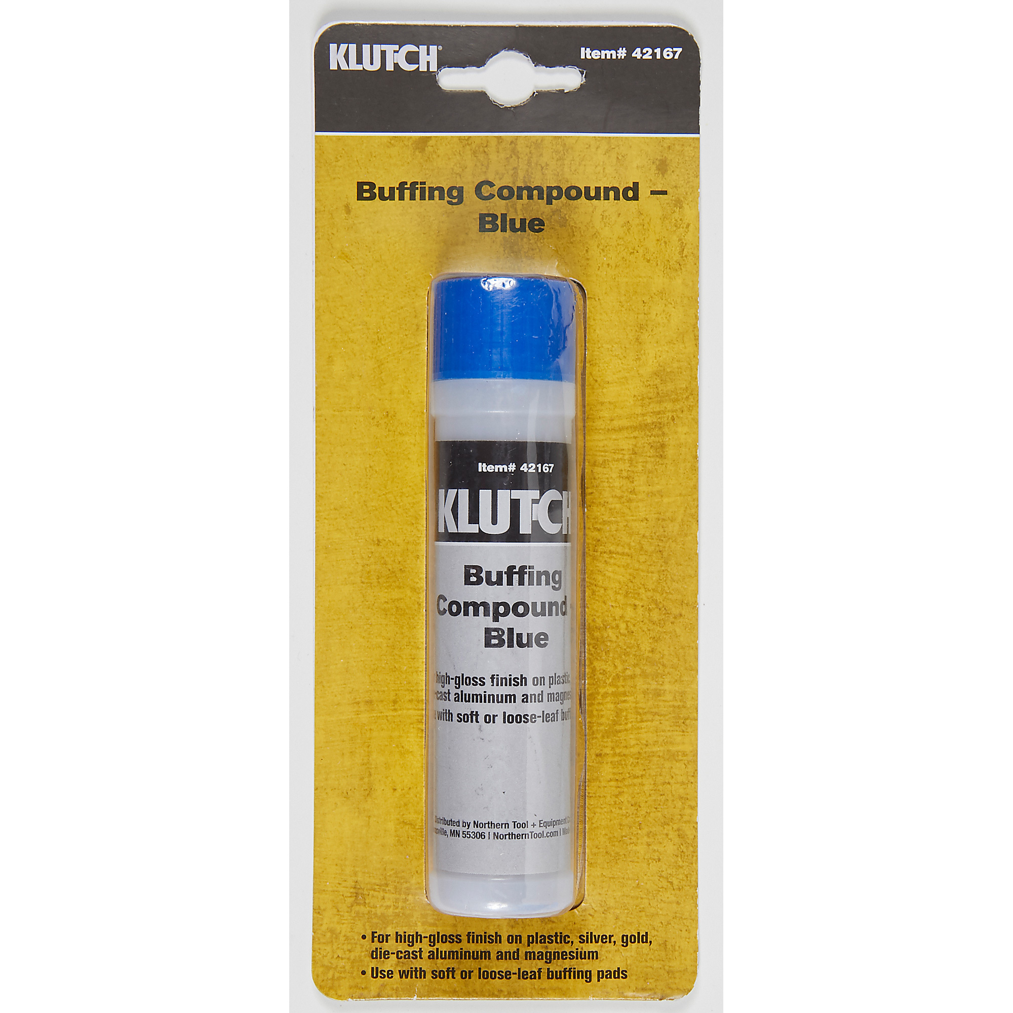 Klutch Buffing Compound, 1 Stick, Blue Northern Tool
